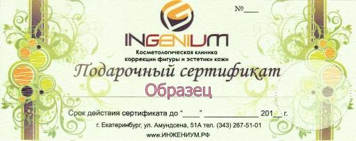 Подарочный сертификат Инжениум